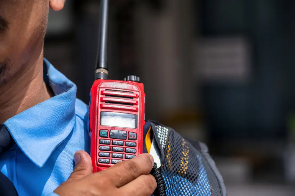 walkie talkie for security