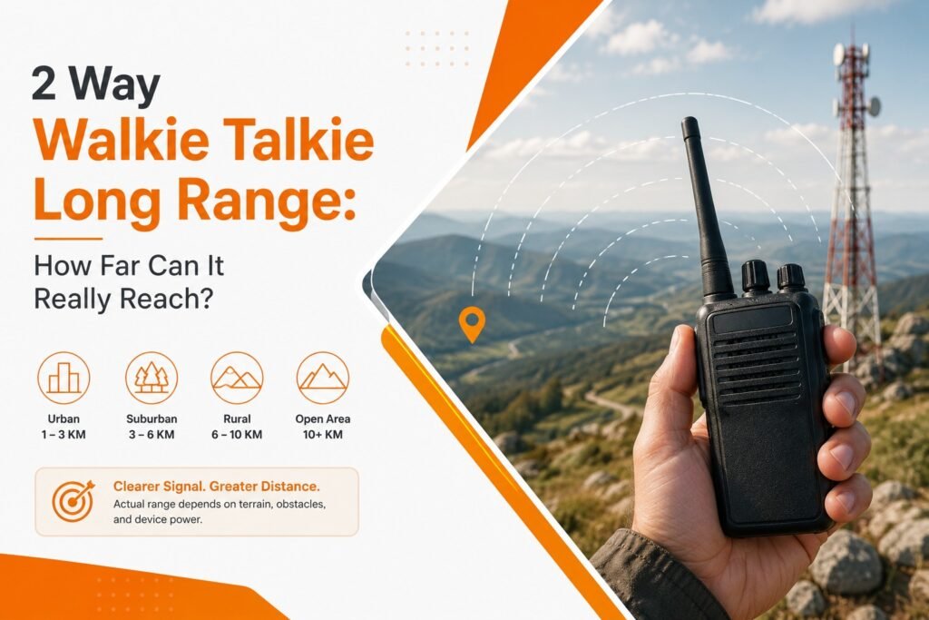 2 way walkie talkie long range