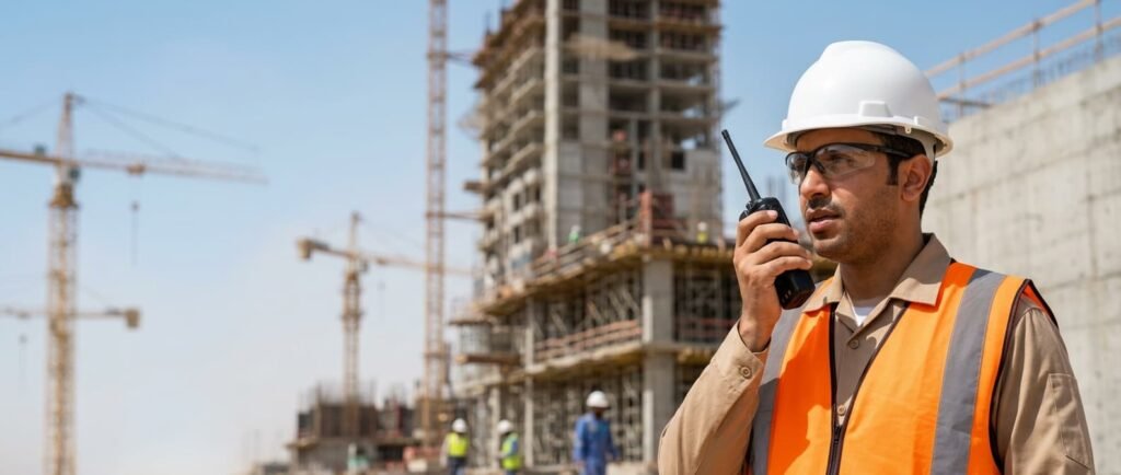 walkie talkie for construction sites and constructions companies